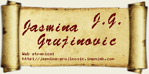 Jasmina Grujinović vizit kartica